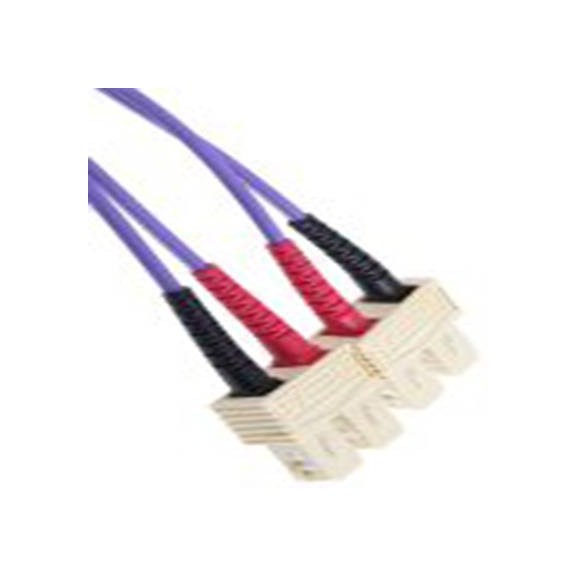 RS PRO,536-6541,2芯 OM3 SC 至 SC 光纤电缆, 1 m长, Φ125 μm线芯, 低烟，无卤 紫色护套, RS PRO系列