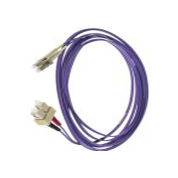 RS PRO,536-6743,OM3 单工/双工 光纤电缆, 5 m长, Φ125 μm线芯, 低烟，无卤 浅绿色, 紫色护套