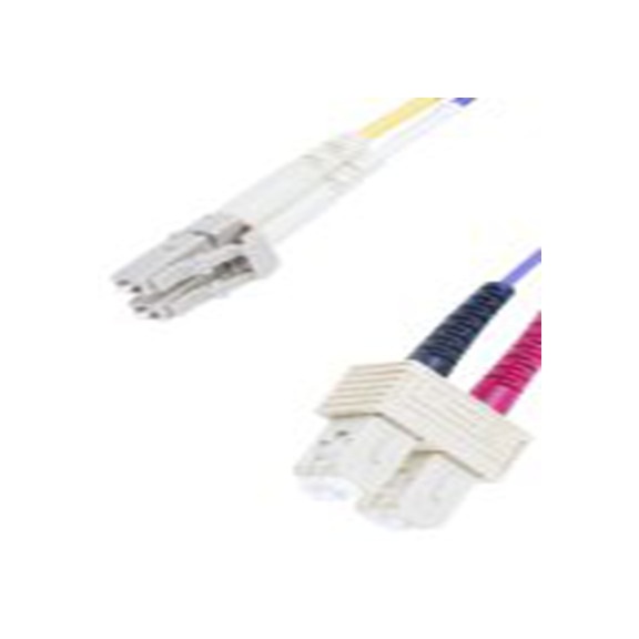 RS PRO,536-6765,OM3 多模 光纤电缆, 2 m长, Φ125 μm线芯, 低烟，无卤 紫色护套