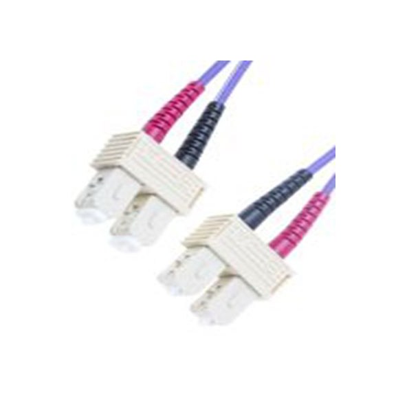 RS PRO,536-7027,OM3 多模 光纤电缆, 3 m长, Φ125 μm线芯, 低烟，无卤 紫色护套