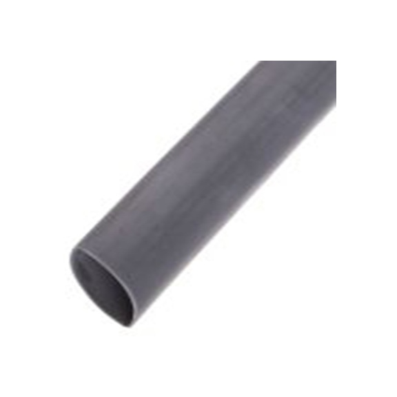 RS PRO,537-8077,RS PRO 阻燃 聚烯烃 热缩管, 灰色, Φ12.7 mm, 1.2m长, 2:1收缩比, 6.4 mm收缩径