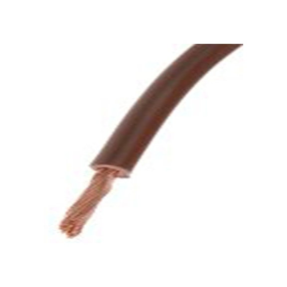 RS PRO,544-1771,棕色 无屏蔽, 设备电线 2491X 架空电缆, 2.5 mm², 100 m长 50/0.25 mm, 13 AWG 聚氯乙烯, 750 V, 最高70 °C, H0