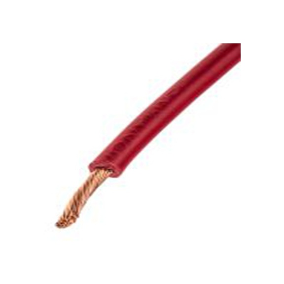 RS PRO,544-1800,红色 设备电线, 无屏蔽 2491X 架空电缆, 2.5 mm², 100 m长 50/0.25 mm, 13 AWG 聚氯乙烯, 750 V, 最高70 °C, H0