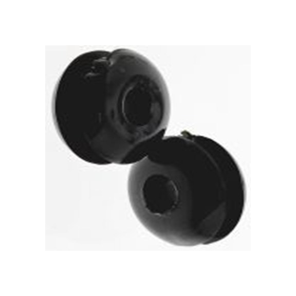 RS PRO,666-4593,电缆垫圈  黑色 聚氯乙烯 电缆垫圈, 3 mm最大电缆直径, 6 mm面板孔径