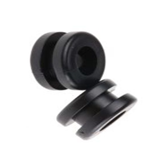 RS PRO,666-4600,电缆垫圈  黑色 聚氯乙烯 电缆垫圈, 7.8 mm最大电缆直径, 11 mm面板孔径