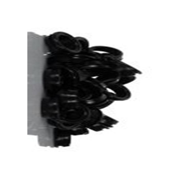 RS PRO,666-4613,电缆垫圈  黑色 聚氯乙烯 电缆垫圈, 15.5 mm最大电缆直径, 19.6 mm面板孔径