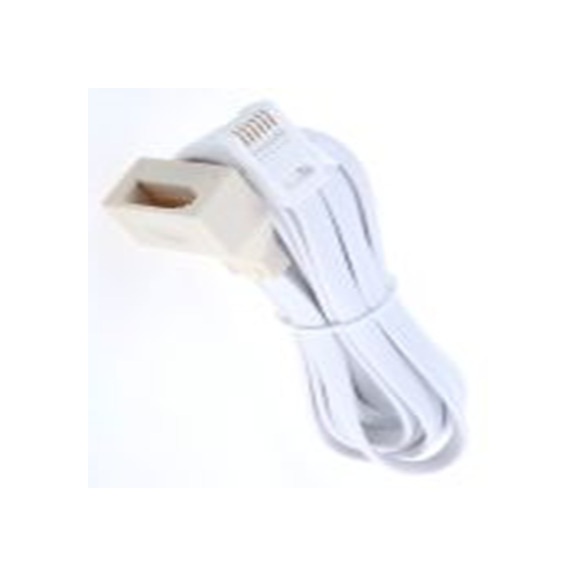 RS PRO,667-3165,电话延长线, BT 公转 BT 3 m 母插, 白色护套