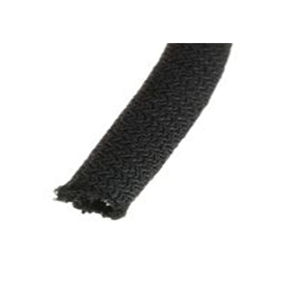 RS PRO,668-1264,聚乙烯对苯二酸盐 黑色 电缆套管, 3m长 编织层 12 mm