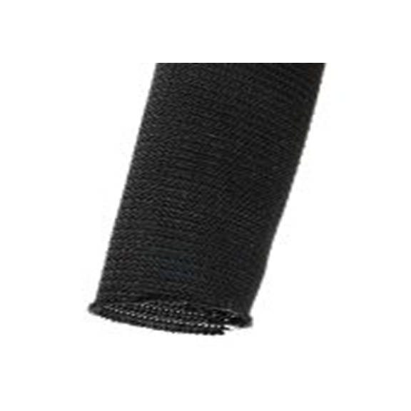 RS PRO,668-1270,聚乙烯对苯二酸盐 黑色 电缆套管, 3m长 编织层 28 mm