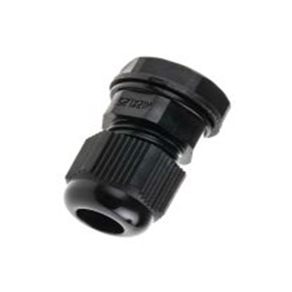 RS PRO,669-4658,尼龙 66 电缆接头, M12, 3 mm至6.5 mm线径, IP68, 黑色 包括锁紧螺母