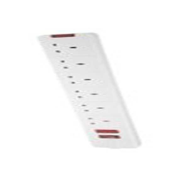 RS PRO,696-3623,白色 移动插座, 额定电压240 V, 6个 G 型 - 英式插座