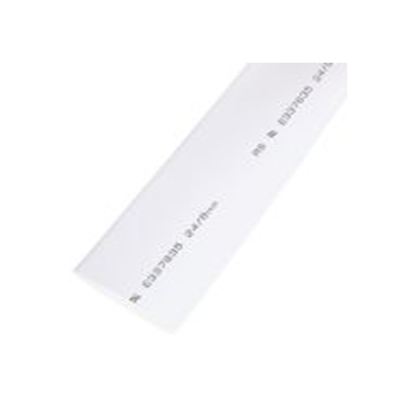 RS PRO,700-4573,RS PRO 阻燃 聚烯烃 热缩管, 白色, Φ24 mm, 3m长, 3:1收缩比, 8 mm收缩径, RS PRO系列