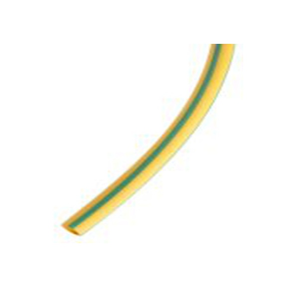 RS PRO,700-4582,RS PRO 阻燃 聚烯烃 热缩管, 黄色, 绿色, Φ3 mm, 10m长, 3:1收缩比, 1 mm收缩径, RS PRO系列