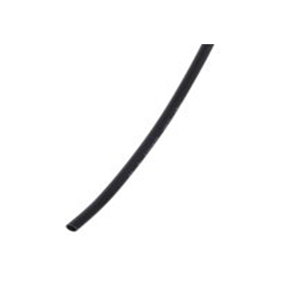 RS PRO,700-4620,RS PRO 阻燃 聚烯烃 热缩管, 黑色, Φ1.6 mm, 10m长, 2:1收缩比, 0.8 mm收缩径