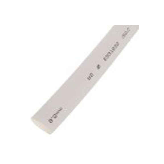 RS PRO,700-4775,RS PRO 阻燃 聚烯烃 热缩管, 白色, Φ9.5 mm, 6m长, 2:1收缩比, 4.8 mm收缩径