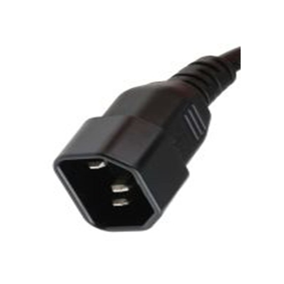 RS PRO,731-6166,2 m 电源线, 250 V, IEC C14转无端接 聚氯乙烯, 黑色, 符合ENEC标准