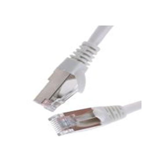 RS PRO,738-8464,1 m Cat5e 以太网电缆, F/UTP屏蔽, 白色 聚氯乙烯护套, RJ45 公转RJ45 公