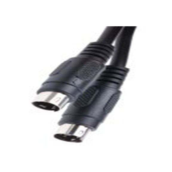 RS PRO,742-4276,RS PRO DIN线, 2 m长, Mini DIN 公转Mini DIN 公, 黑色