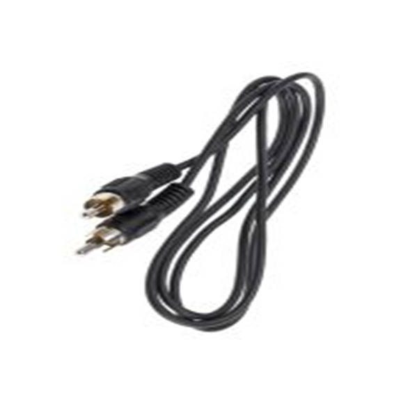 RS PRO,742-4298,RS PRO 辅助电缆, RCA 公转RCA 公, 1 m长, 黑色