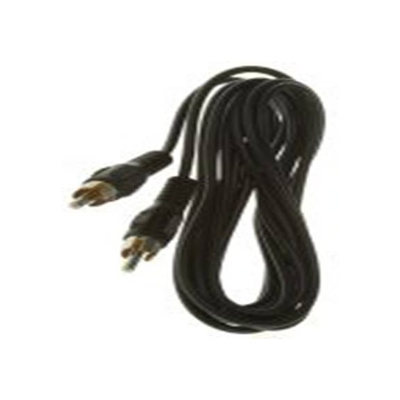 RS PRO,742-4302,RS PRO 辅助电缆, RCA 公转RCA 公, 3 m长, 黑色