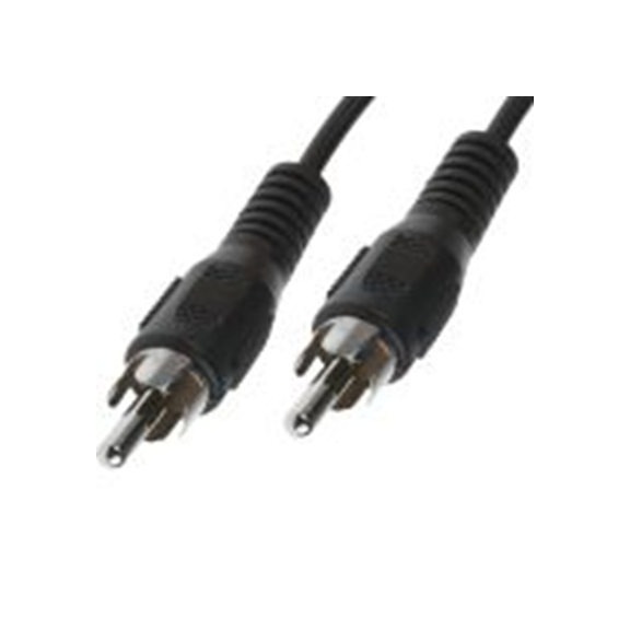 RS PRO,742-4305,RS PRO 辅助电缆, RCA 公转RCA 公, 5 m长, 黑色