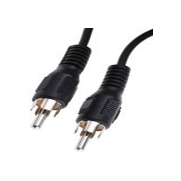 RS PRO,742-4309,RS PRO 辅助电缆, RCA 公转RCA 公, 10 m长, 黑色