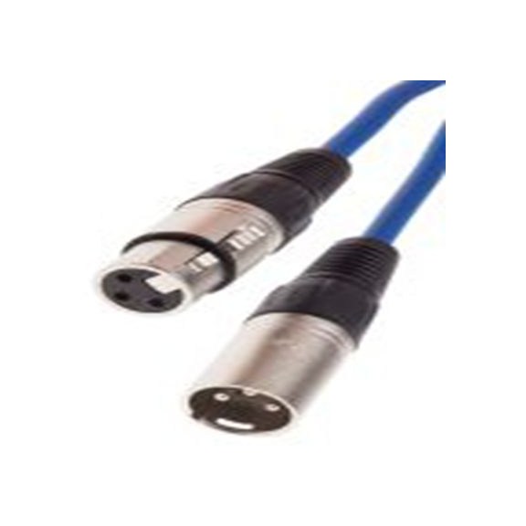 RS PRO,742-4497,1 m 卡侬线, XLR3 母插转XLR3 公, 蓝色