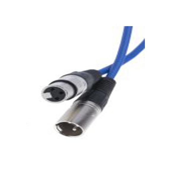 RS PRO,742-4510,5 m 卡侬线, XLR 母插转XLR 公, 蓝色