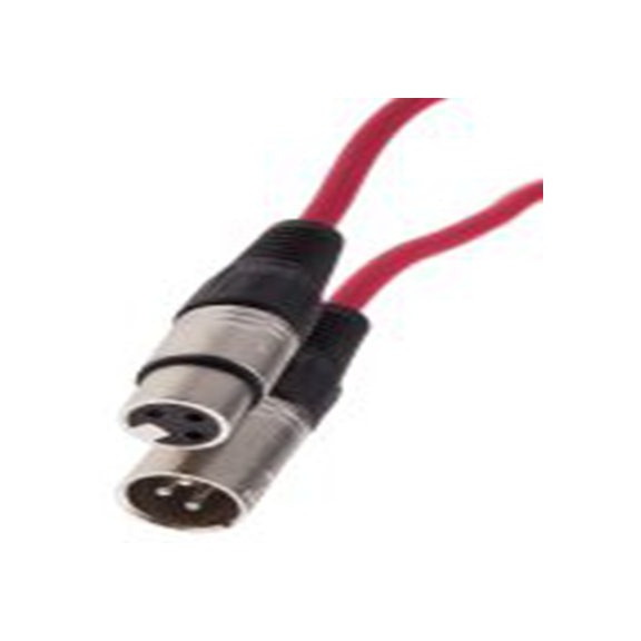 RS PRO,742-4513,5 m 卡侬线, XLR3 母插转XLR3 公, 红色