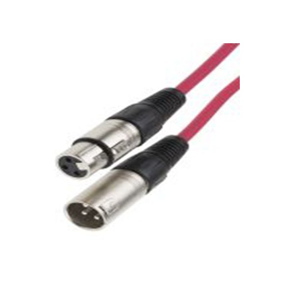 RS PRO,742-4529,10 m 卡侬线, XLR 母插转XLR 公, 红色