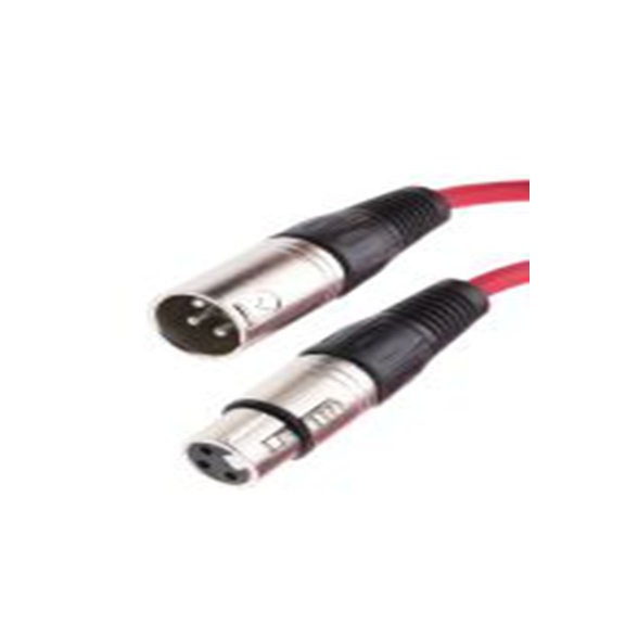 RS PRO,742-4535,20 m 卡侬线, XLR3 母插转XLR3 公, 红色