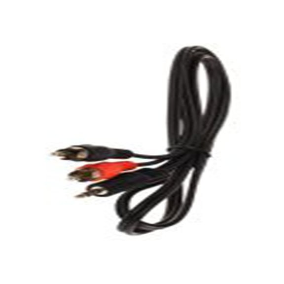RS PRO,742-4539,RS PRO 辅助电缆, 插孔 公转唱机 公, 1 m长, 黑色