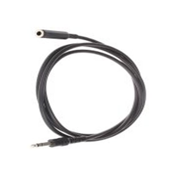 RS PRO,742-4563,RS PRO 辅助电缆, 6.35 mm 立体声插孔 公转6.35mm插孔 母插, 2 m长, 黑色