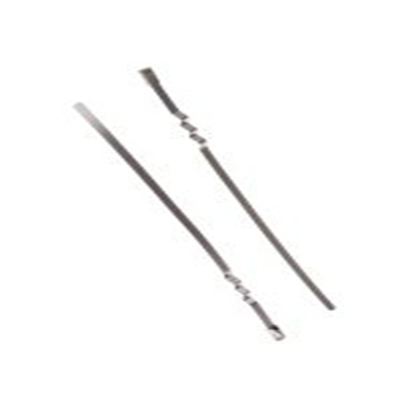 RS PRO,743-6169,316 不锈钢 电缆扎带, 滚珠, 阻燃, 金属, 150 mm长x4.6 mm宽, 436.1N拉伸强度