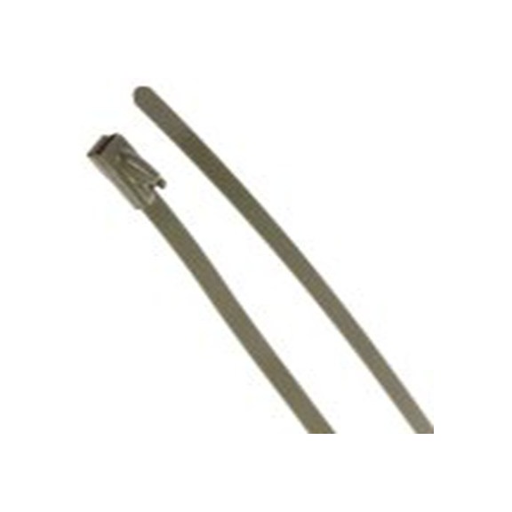 RS PRO,743-6273,聚酯涂层不锈钢 电缆扎带, 滚珠, 无卤素, 阻燃, 绿色, 360 mm长x4.6 mm宽, 436.1N拉伸强度