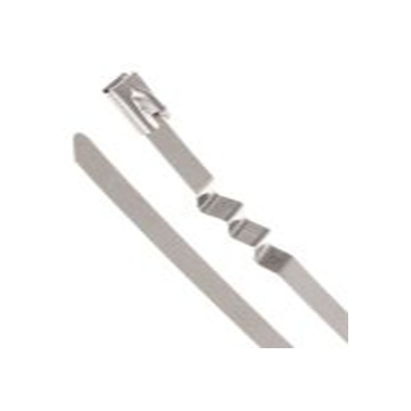 RS PRO,743-6342,316 不锈钢 电缆扎带, 之字形, 阻燃, 金属, 200 mm长x7.9 mm宽, 1110N拉伸强度