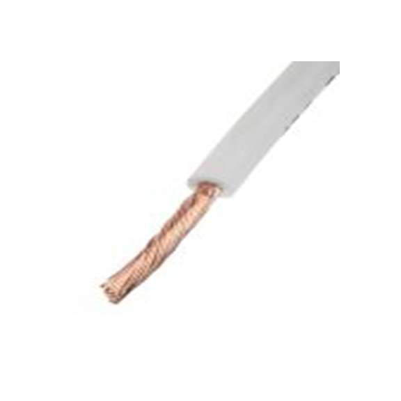 RS PRO,763-7640,白色 单芯 架空电缆, 2.5 mm², 100 m长 50/0.25 mm, 13 AWG 交联低烟, 750 V, 最高90 °C, H07Z-K系列