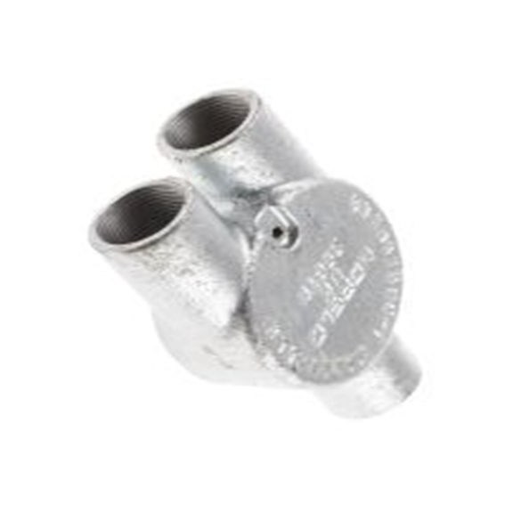 RS PRO,763-9191,电缆导管 导管配件, M4螺纹, 钢制, 25 mm标称尺寸, 镀锌表面, 银色