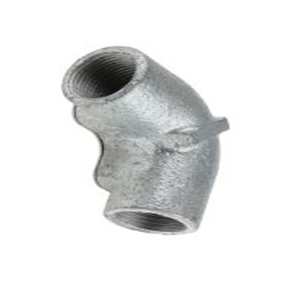 RS PRO,763-9210,电缆导管 导管配件, 钢制, 20 mm标称尺寸, 镀锌表面, 银色, Not Found系列