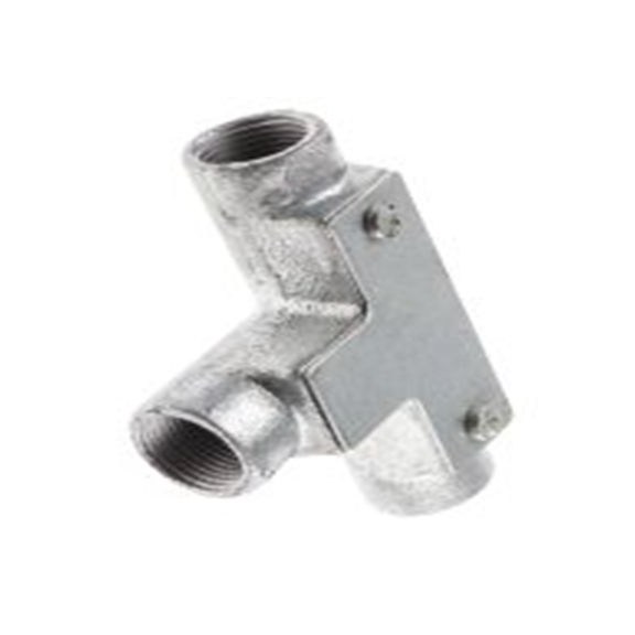 RS PRO,763-9223,电缆导管 导管配件, 钢制, 20 mm标称尺寸, 镀锌表面, 银色