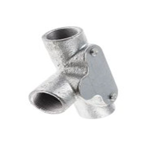 RS PRO,763-9226,电缆导管 导管配件, 钢制, 25 mm标称尺寸, 镀锌表面, 银色