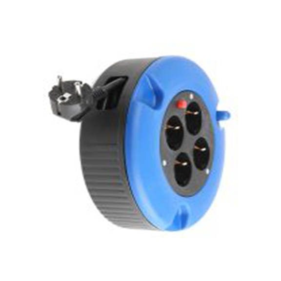 RS PRO,768-4440,黑色 电缆卷筒, 额定电压230 V ac, 4个 F 型插座, 电缆长5 m