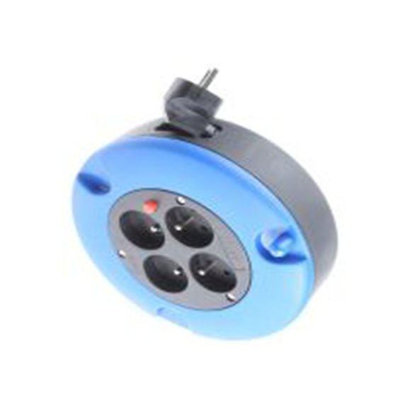 RS PRO,768-4456,黑色 电缆卷筒, 额定电压230 V ac, 4个 E 型插座, 电缆长5 m