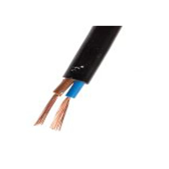 RS PRO,775-6072,2芯, 100 m长 电源电缆, 300 V, 黑色 聚氯乙烯护套 70 °C, H03VVH2-F系列