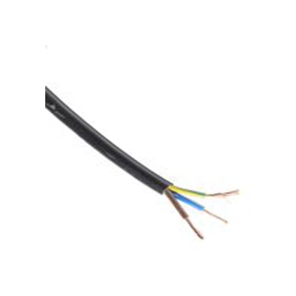 RS PRO,775-6101,三芯, 100 m长 电源电缆, 300 V, 500 V, 黑色 聚氯乙烯护套 70 °C, H05VV-F系列