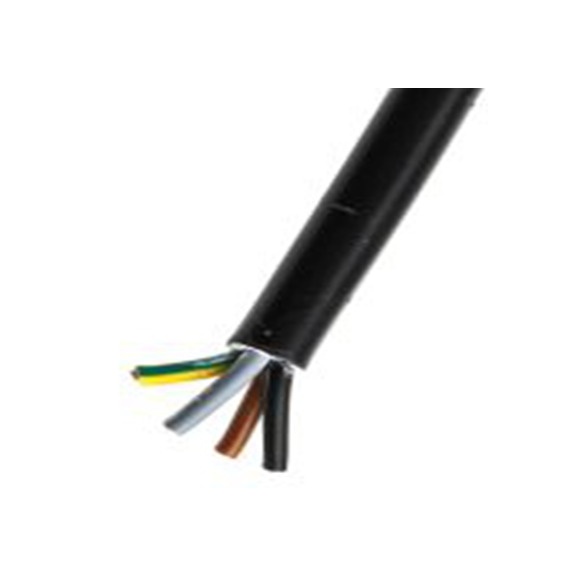 RS PRO,775-6157,四芯, 100 m长 电源电缆, 300 V, 500 V, 黑色 聚氯乙烯护套 70 °C, H05VV-F系列