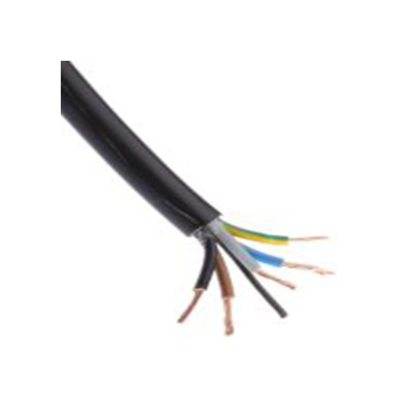 RS PRO,775-6182,五芯, 100 m长 电源电缆, 300 V, 500 V, 黑色 聚氯乙烯护套 70 °C, H05VV-F系列