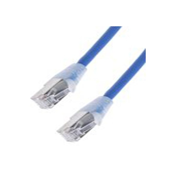 RS PRO,778-5143,1 m Cat6a 以太网电缆, 屏蔽, 蓝色 低烟，无卤护套, RJ45 公转RJ45 公