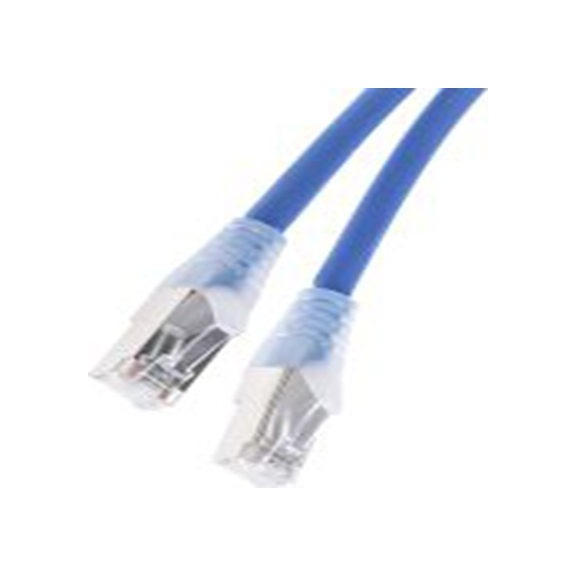 RS PRO,778-5149,0.5 m Cat6a 以太网电缆, 屏蔽, 蓝色 低烟，无卤护套, RJ45 公转RJ45 公