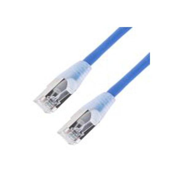 RS PRO,778-5152,2 m Cat6a 以太网电缆, 屏蔽, 蓝色 低烟，无卤护套, RJ45 公转RJ45 公